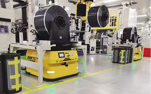 Mobile robot logistics solutions for the back-end of lithium battery manufacturing