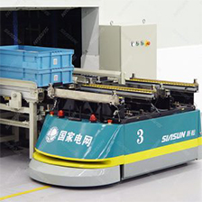 Push-pull mobile robot (AGV)